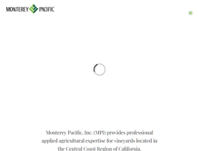 Tablet Screenshot of montereypacific.com